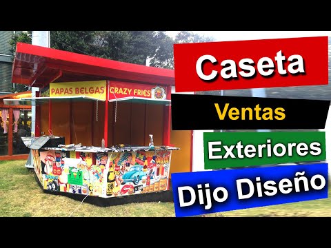 Casetas para venta de comida, para exteriores