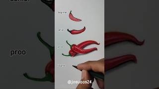 How To Draw A Chilli Pepper 😳😱🔥 #Josuaas24 #Art #Drawing #Shorts