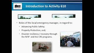 CRS Activity 610 – Flood Warning & Response