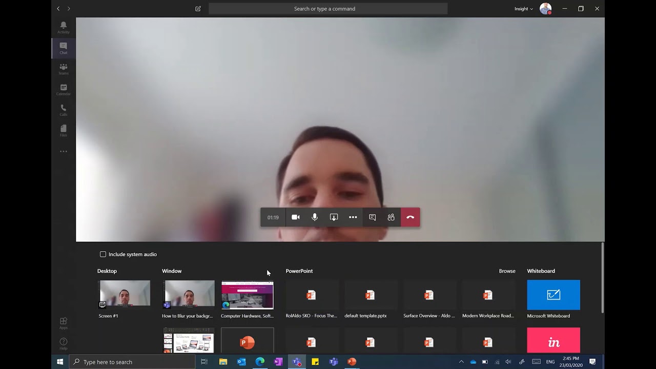 Sharing Content in a Teams Meeting - YouTube