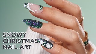 Get Festive Easy Snowy Holly Nail Art Manicure Bluesky Cosmetics