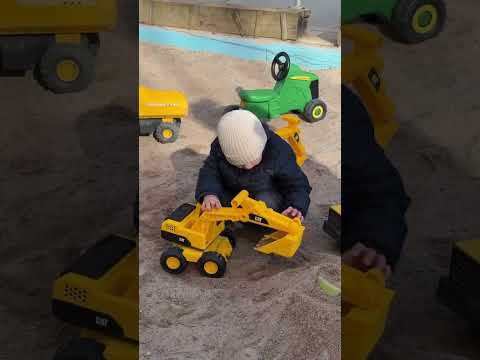 Toddler's Sandpit Construction Adventure #Playtime #OutdoorFun #LittleExplorer