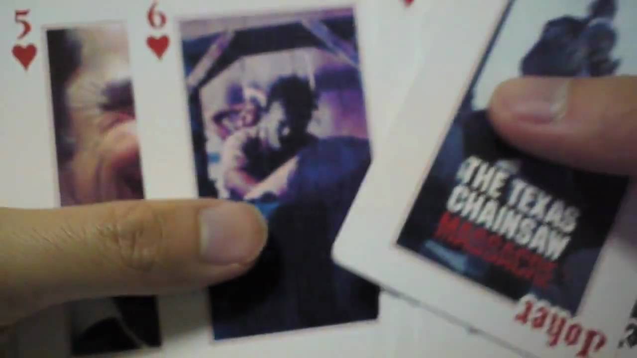 THE TEXAS CHAINSAW MASSACRE Official Poker Size PLAYING CARDS YouTube