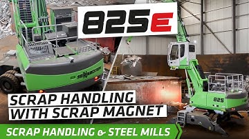 SENNEBOGEN 825 Electric Excavator - Scrap Handling with scrap magnet - Germany