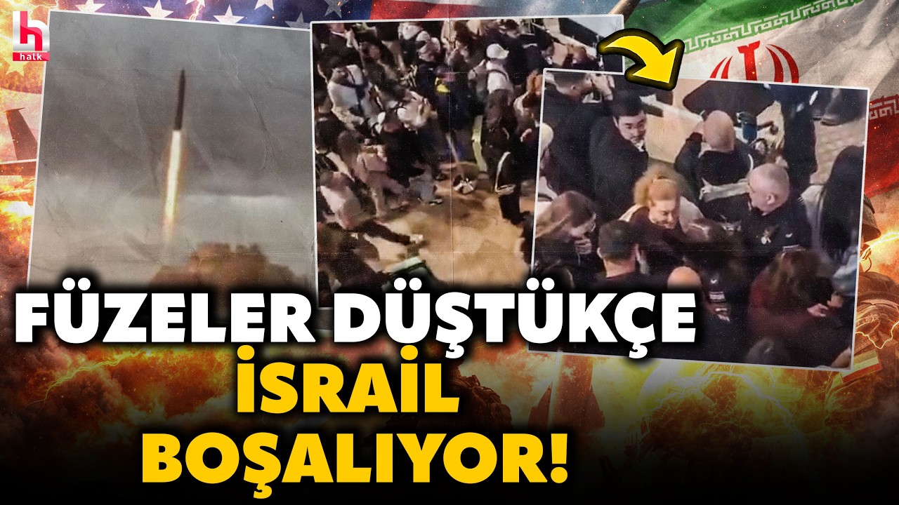 İRAN ETKİLİ FÜZELERİNİ DEVREYE SOKTU! Çok sayıda İsrailli ülkeyi terk etmeye başladı! İşte o anlar!