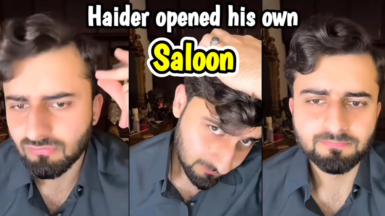 Own Haider Haider Shah opened his own Saloon | Live with Haider & Kainat - YouTube