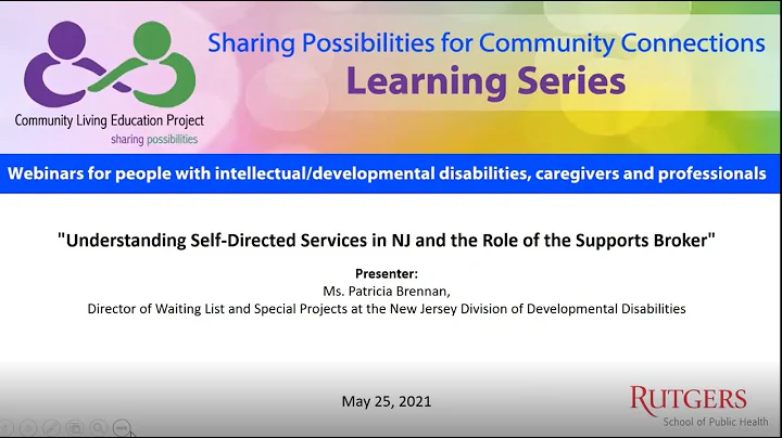 Part Four: Understanding Self-Directed Svcs. in NJ...