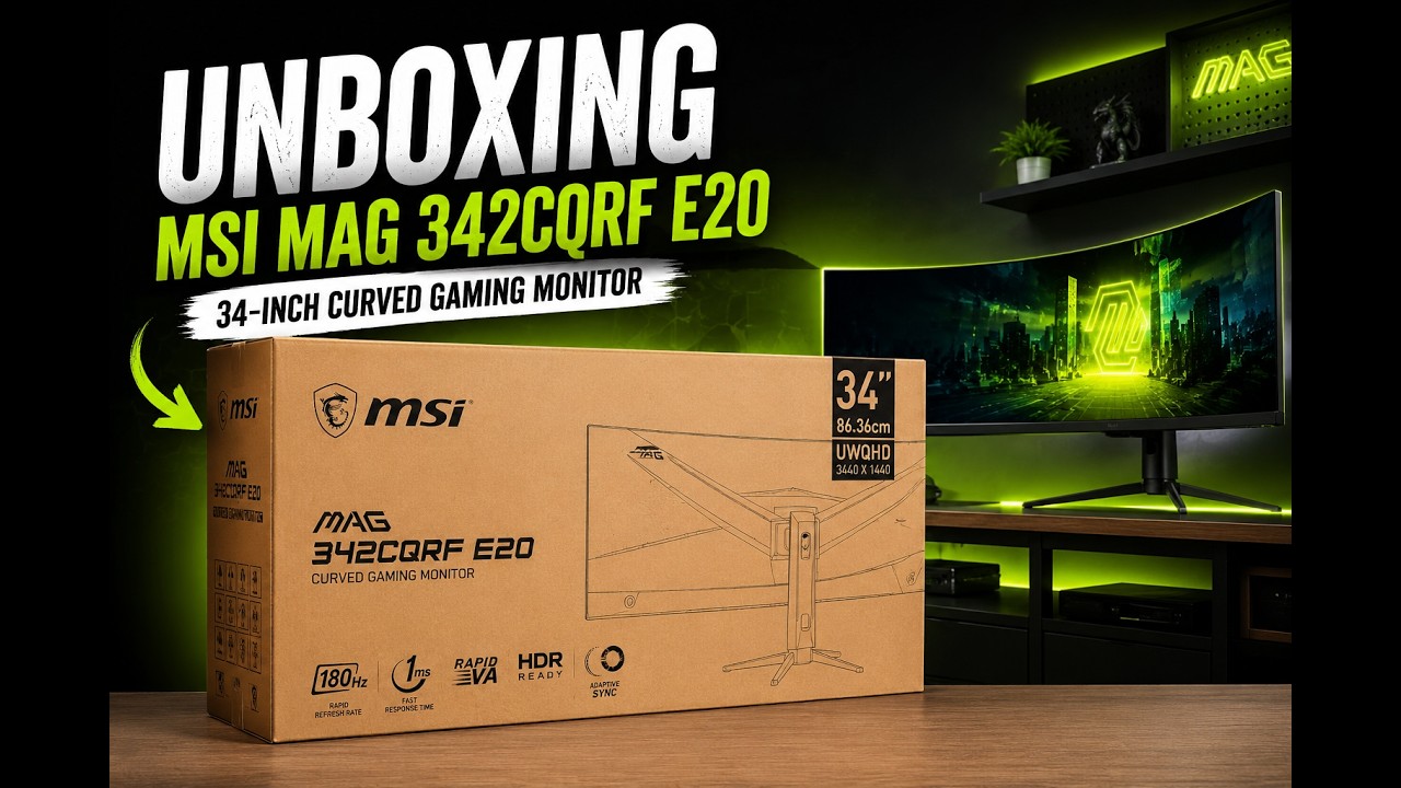 Màn hình Gaming MSI MAG 342CQRF E20 34 inch UWQHD 200Hz 0.5ms Rapid VA Cong