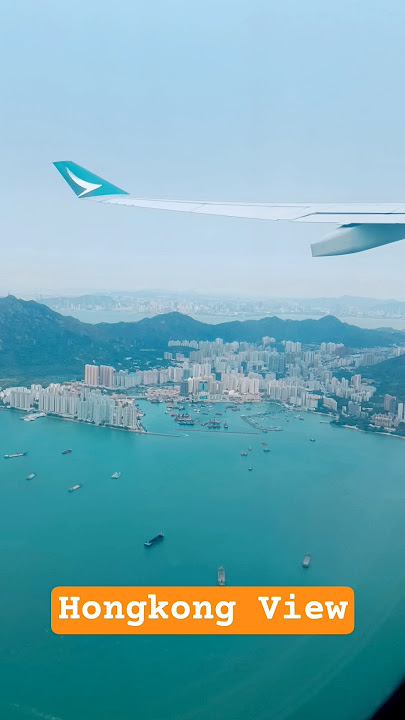 Hongkong View from Flight #hongkong #seaview #cathaypacific #hongkongvibes #trnding #trengingshorts