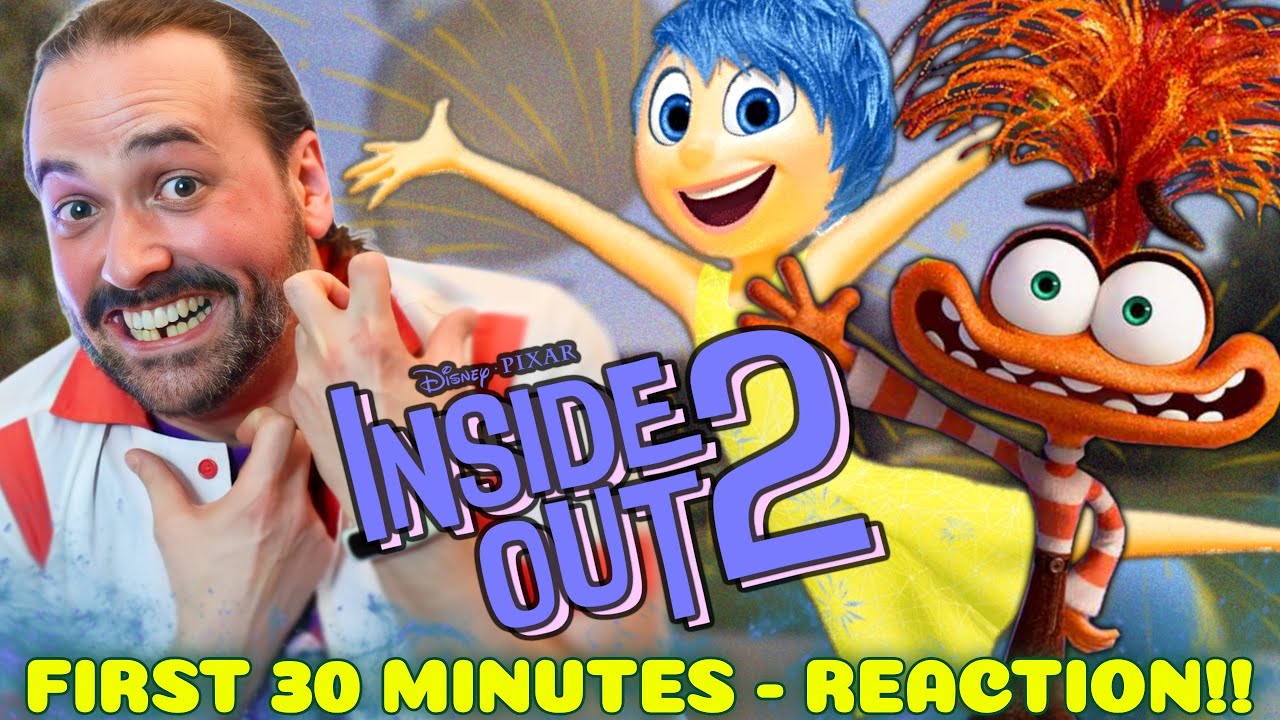 INSIDE OUT 2 FIRST 30 MINUTES REACTION + PIXAR Animation Studio Visit ...