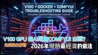 V100 Users Beware! Complete Docker ComfyUI Deployment Guide | CUDA Error Fix,Docker ComfyUI 部署避坑完整教學