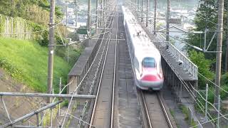 東北新幹線　栃木県北部跨線橋より 2014.06.02 17:10 E6+E5 K+HB27