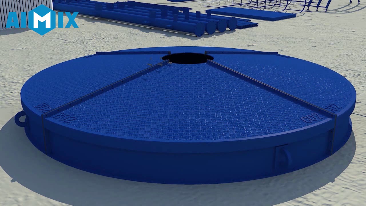 AIMIX 200T Cement silo installation video