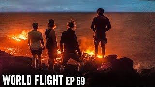 INCREDIBLE LAVA FLOW ADVENTURE! - World Flight Episode 69