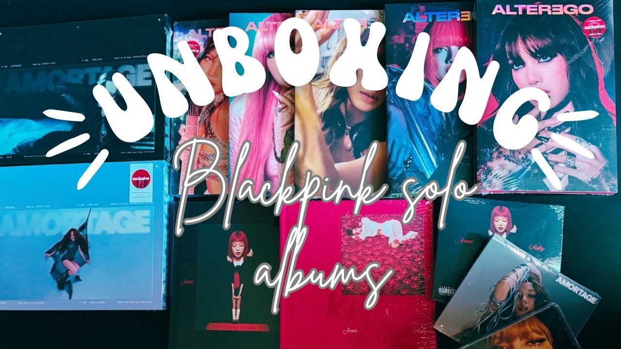 𖧷Unboxing Blackpink’s solo albums𖧷 Lisa’s “Alterego”, Jisoo’s “Amortage”, and Jennie’s “Ruby”!!