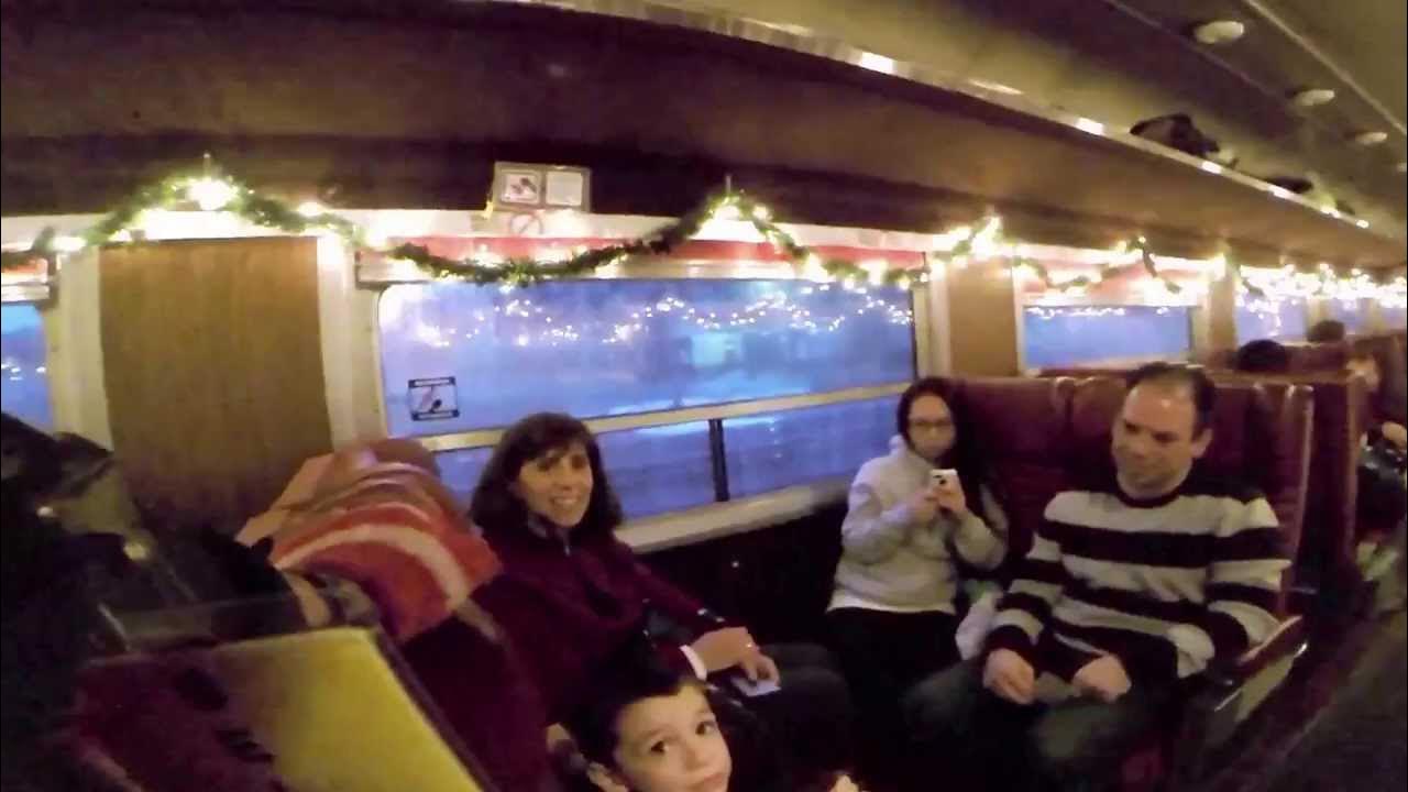 Polar Express hobo families aboard train Utica, NY YouTube