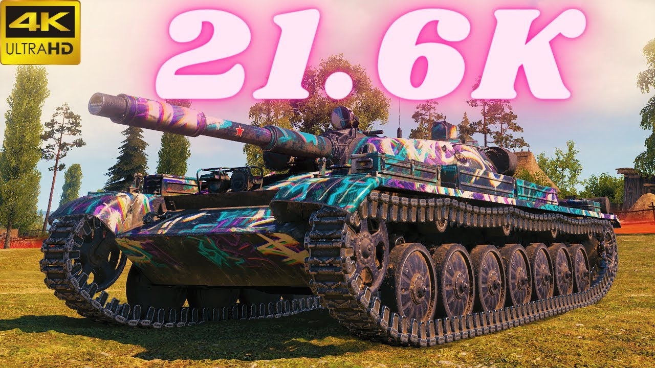 T-100 LT 💥 21.6K Spot Damage ( RECORD ?)  - World of Tanks Replays - TOP Scout Gameplay