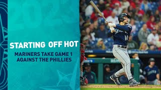 Mariners Begin Road Trip With Win Over Phillies