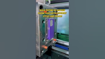 Production process of different colored leather patterned phone cases #phonecase #phonecasemold#mold