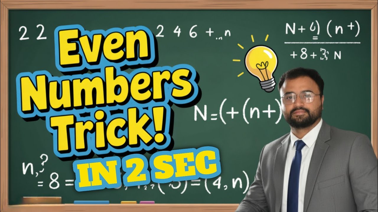 Short Trick for Sum of Even Numbers. Fast Math Shortcut for Exams. Easy Formula Explained in Punjabi