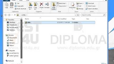Create the following folder structure on the desktop: