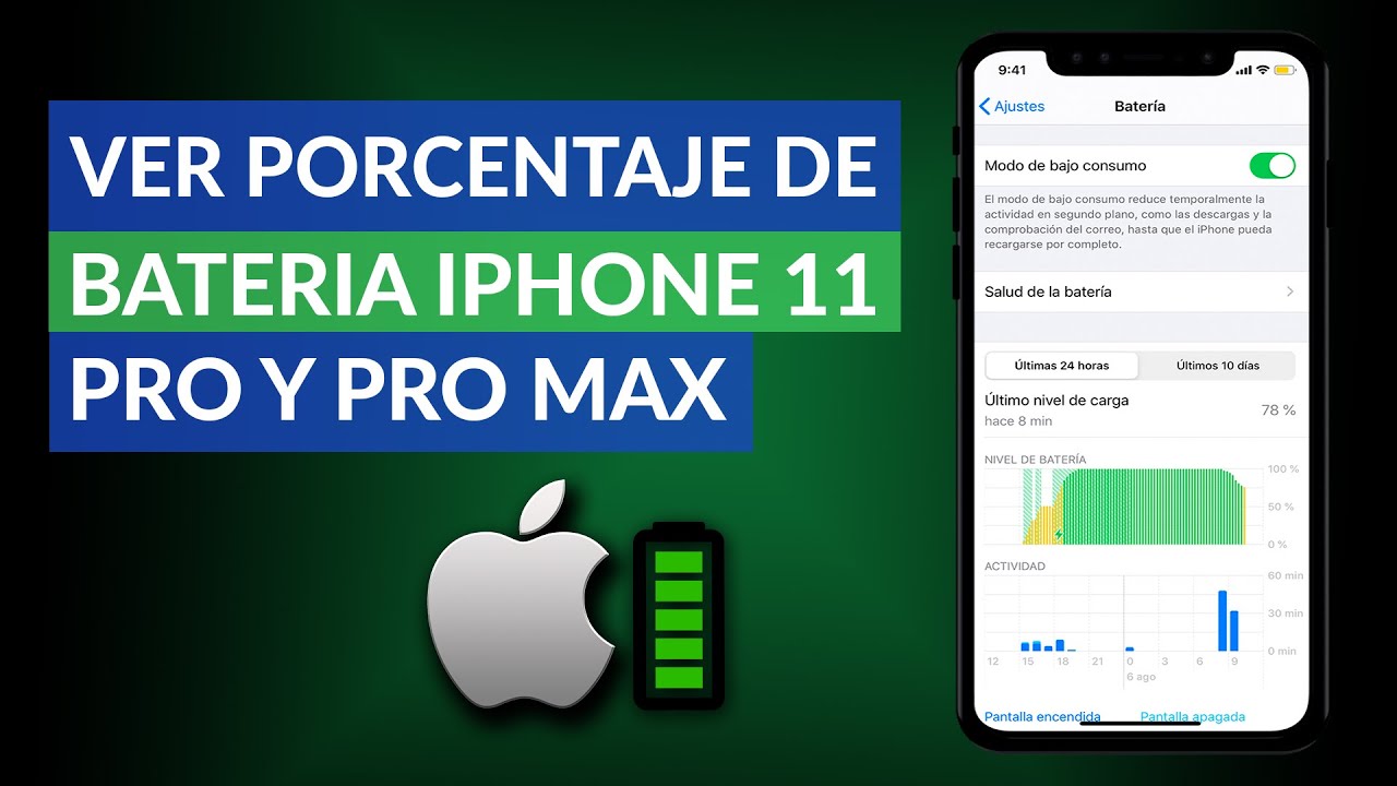 Cómo Ver o Mostrar el Porcentaje de la Batería de un iPhone 11, Pro o