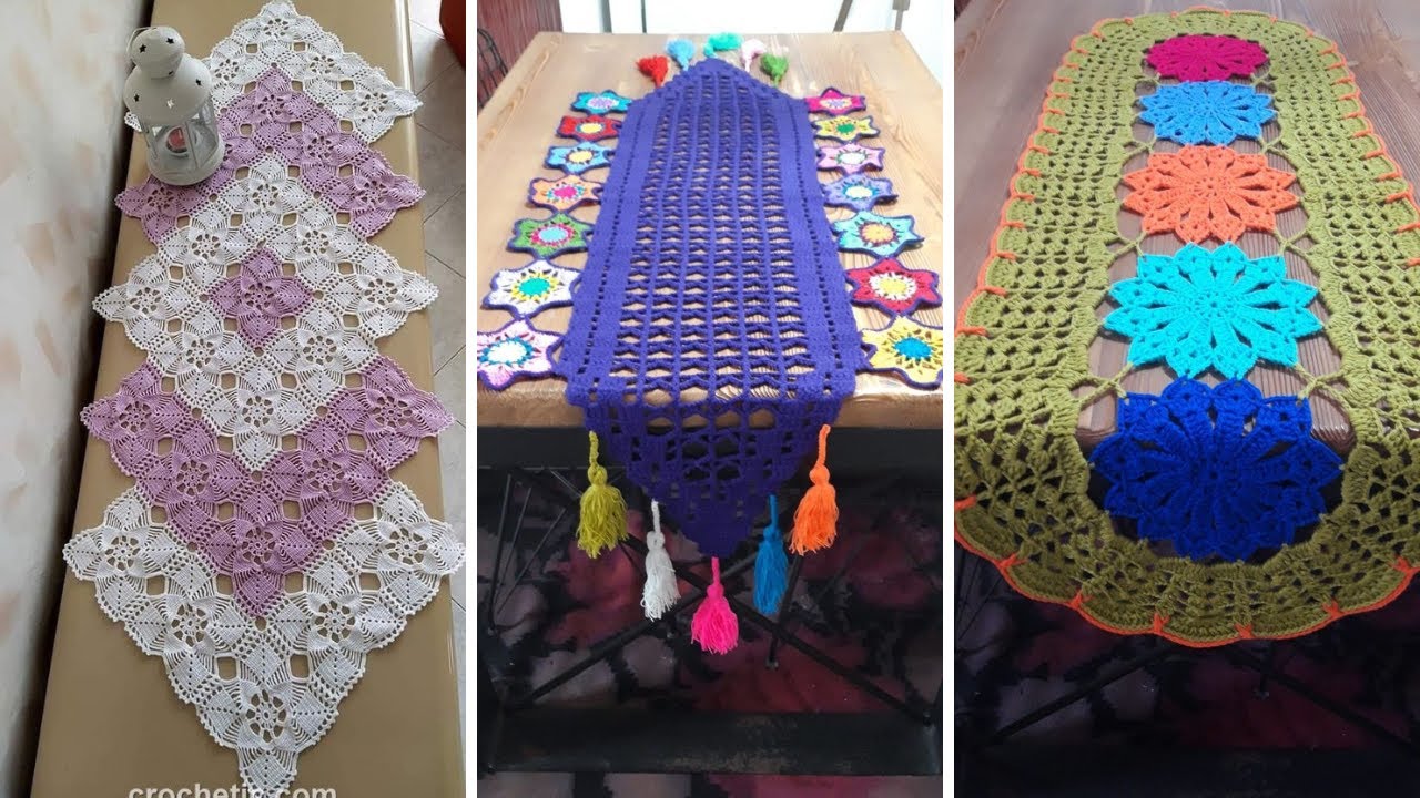 Modern Crochet Table Runner Pattern to Decorate your Dining Table