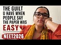 The guilt when people say the paper was "EASY"💔 #neet2026 
