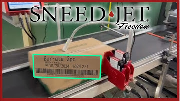 SNEED-JET® Freedom 21 TIJ Printer Printing Barcode, Lot Code and Date Code on Carboard Boxes