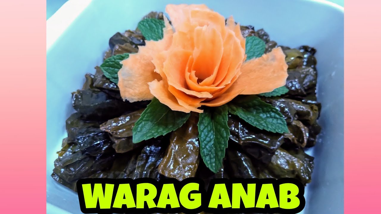 Stuffed Vine Leaves | Warag Anab | Arabic Recipe