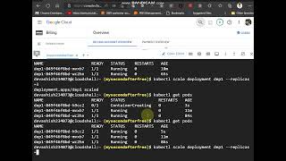 Scaling GKE pods in and out | GCP | kubectl scale deployment