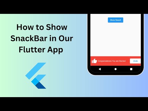 SnackBar in Flutter || How to Show SnackBar in Flutter ||  SnackBar