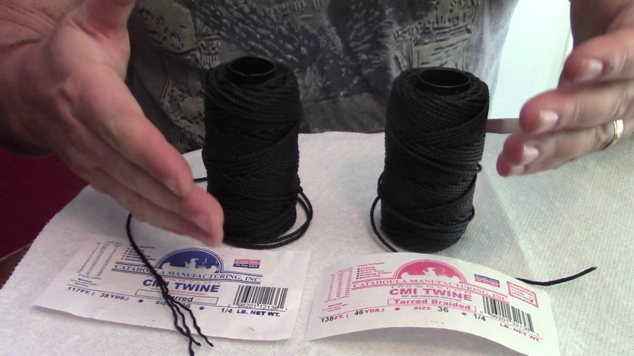 Bank Line, #36 Tarred Braided, 1/2 lb. Spool