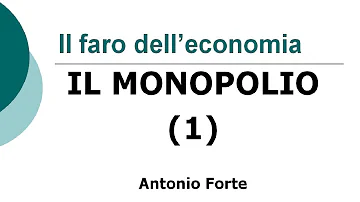 Cosa significa il monopolio?