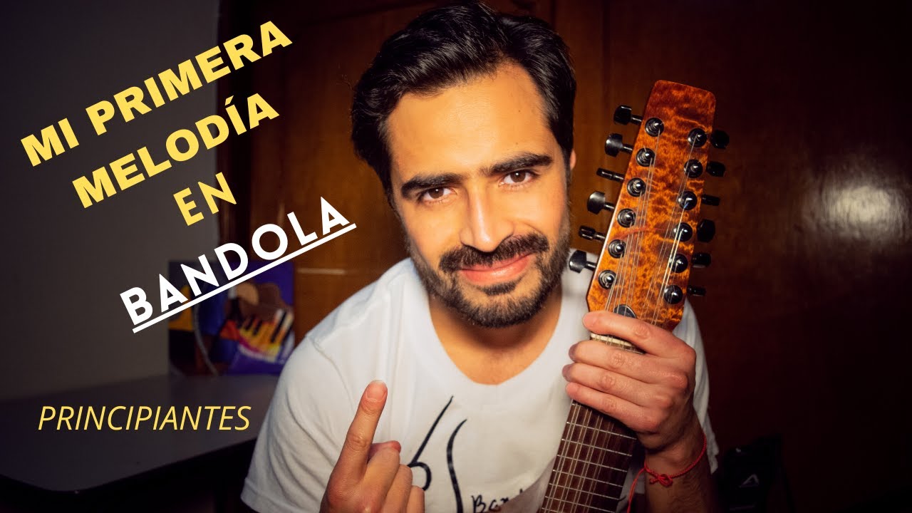COMO TOCAR MI  PRIMERA MELODÍA EN BANDOLA    [CLASE para principiantes]