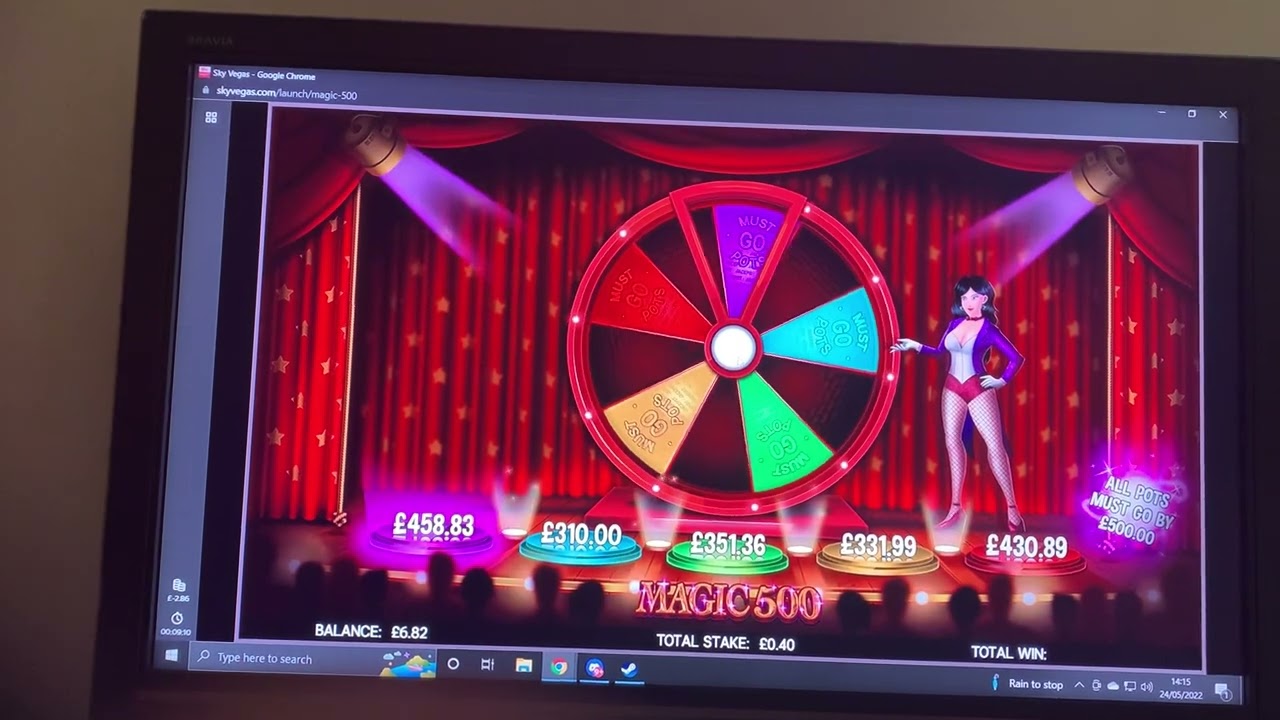 £458.83 Jackpot Win on Sky Vegas - MAGIC 500