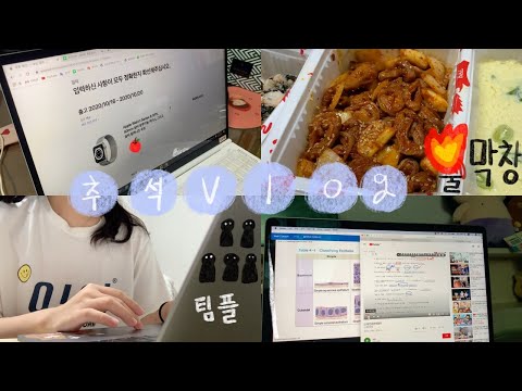 추석에도 수업+팀플이라니,,,,,,,🥺 / 추석 Vlog (애플워치 6사기, 팀플, 불막창, 소세지)