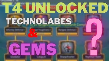 How to unlock T4 troops in lords mobile |How many technolabes and Gems needed to unlock T4 troops