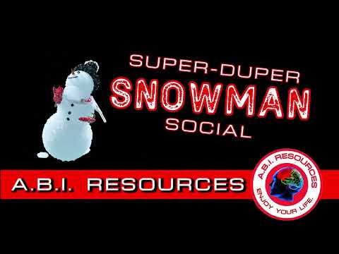 YouTube thumbnail for: ABI SUPER-DUPER SNOWMAN SOCIAL Slide in like a penguin on a mission.