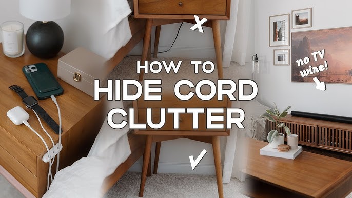 1 Simple Trick for Hiding Ugly Cords and Wires