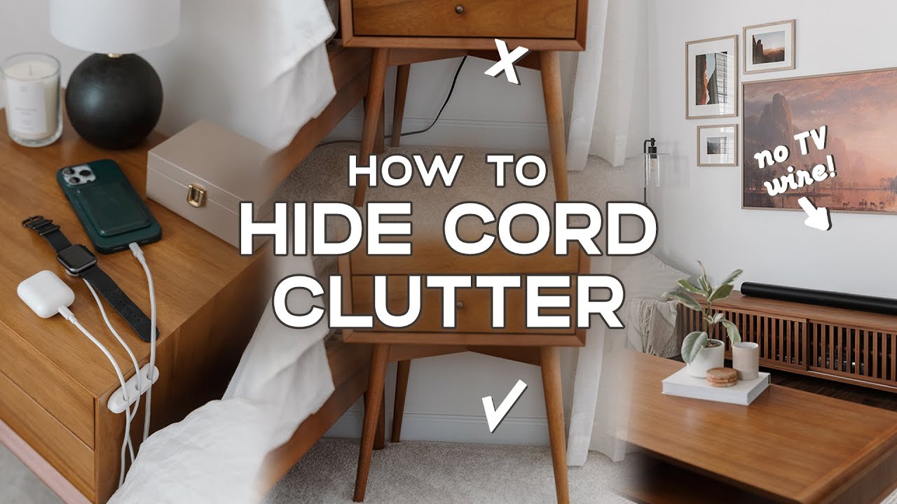 How To Hide TV Cords - Thistlewood Farm