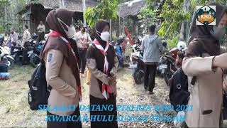Upacara Adat Penyambutan Peserta Kmd 2021 Kwarcab Hst