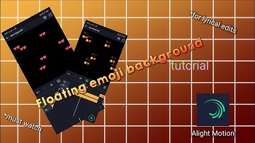 How to make floating emoji background on Alight motion for  Lyrical edits  (Tagalog)