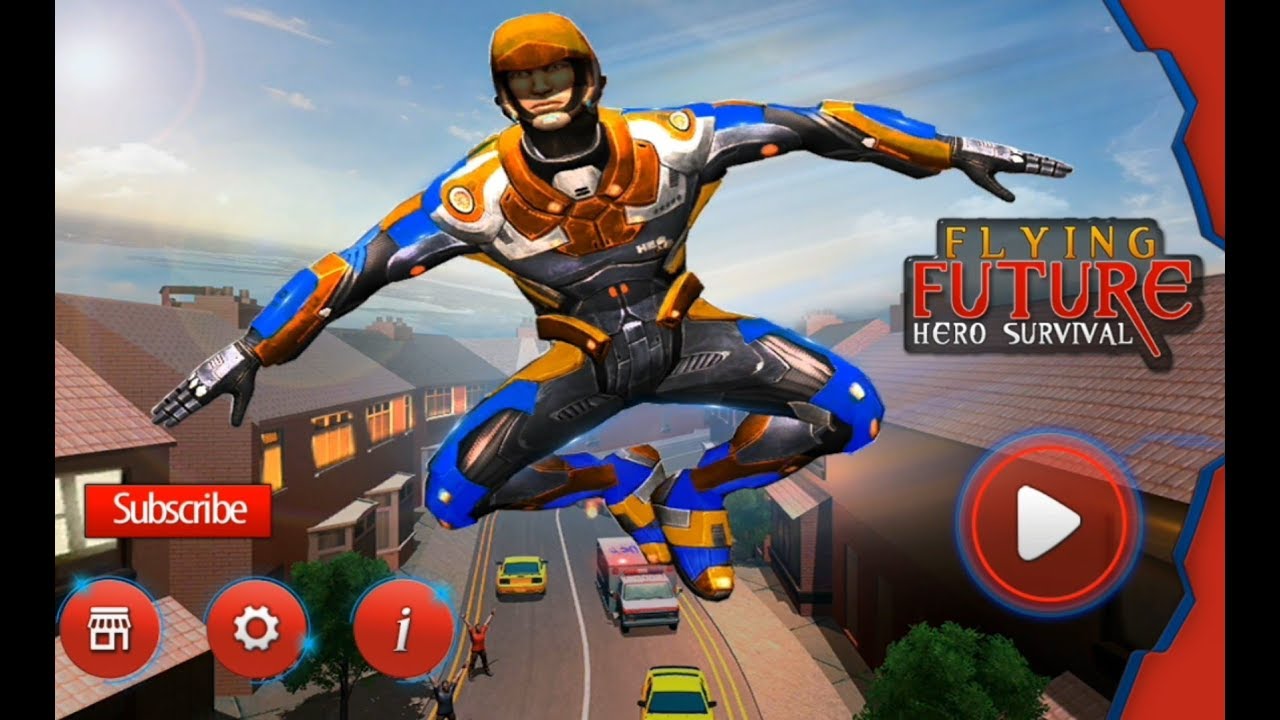Flying Future Hero Survival | Flying Hero Rescue Missions - Android GamePlay