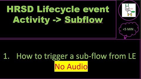 ServiceNow HRSD Human Resource Lifecycle event subflow based activity