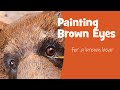 Painting Brown Bear Eyes - For the Grizzly Bear Mask