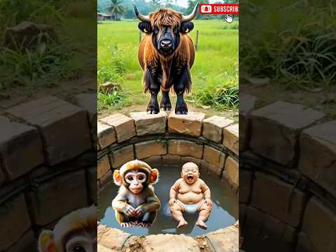 You Won’t Believe a Giant Yak🦬 Dropped Millions of Wolves🐺 & Goats🐐 on a Monkey & 400kg Baby 👶😱