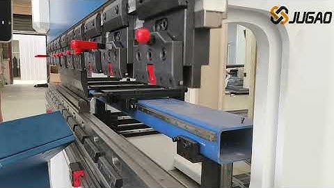 JUGAO CNC press brake with 4 axis. .S860 controller，2D programming and display bending steps.