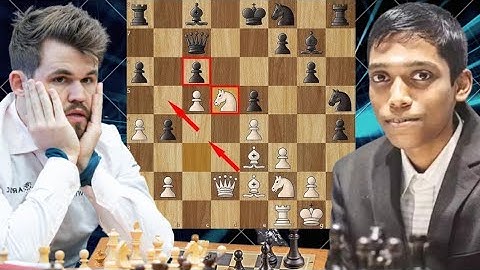 Aggressive chess Ending : 86 | Magnus Carlsen vs Rameshbabu Praggnanandhaa #chess #chesscom