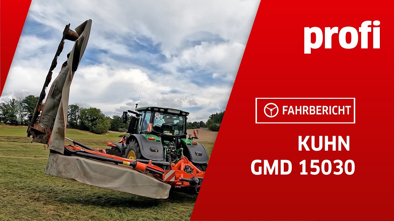 14,50 m Heckmähwerk Kuhn GMD 15030 | profi #Fahrbericht